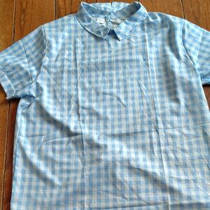 Blue Checkered Women's Shirt
